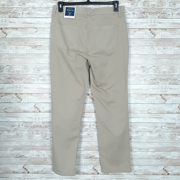 Charter Club Pants Sz 12S Straight Leg Denim 719 - Picture 3 of 8